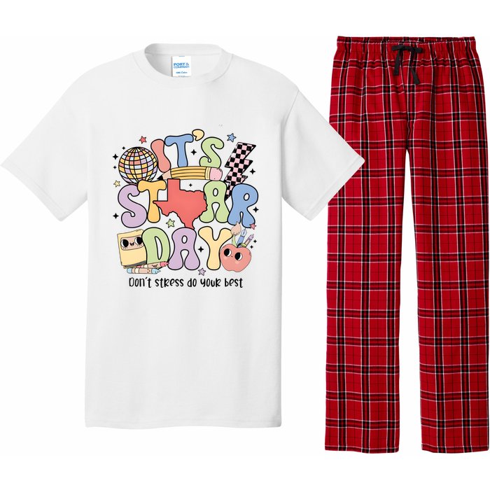 ItS Star Day DonT Stress Do Your Best State Exam Pajama Set