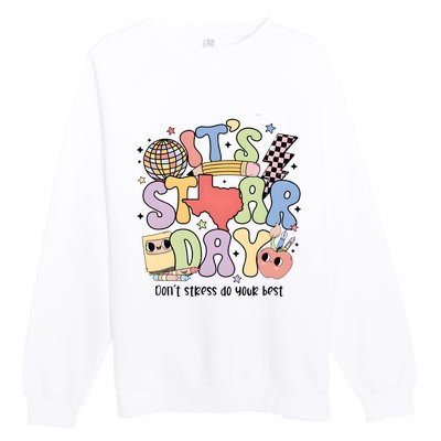 ItS Star Day DonT Stress Do Your Best State Exam Premium Crewneck Sweatshirt