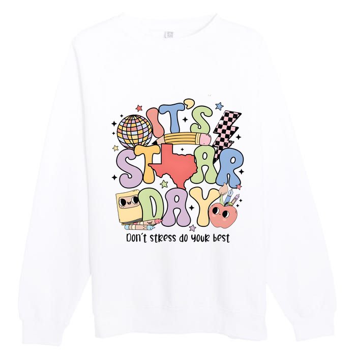 ItS Star Day DonT Stress Do Your Best State Exam Premium Crewneck Sweatshirt