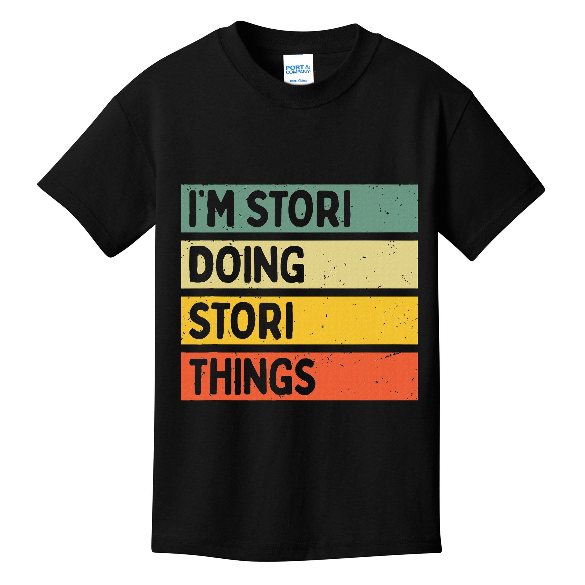 IM Stori Doing Stori Things Funny Personalized Kids T-Shirt