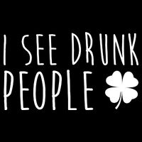 I See Drunk People Funny St Patricks Day Tank Top