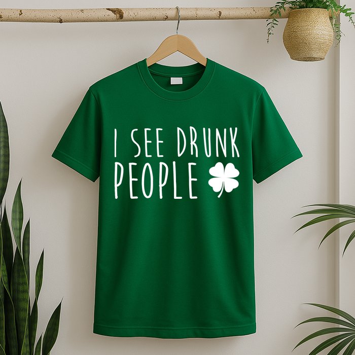 I See Drunk People Funny St Patricks Day T-Shirt