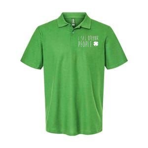 I See Drunk People Funny St Patricks Day Softstyle Adult Sport Polo