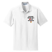 If She Don't Suck Me Like A Crab Leg I'm Calling My Old Bay Dry Zone Grid Polo