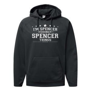 Im Spencer Doing Spencer Things Performance Fleece Hoodie