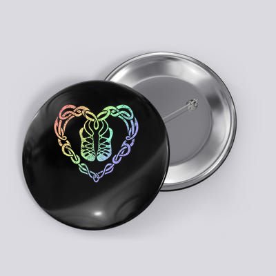 Irish Step Dancing Celtic Knot Heart Button