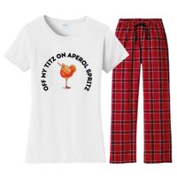 Italian Summer Drink Graphic Women's Flannel Pajama Set