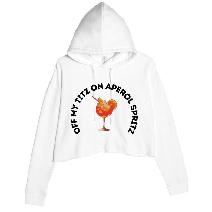 Italian Summer Drink Graphic Crop Fleece Hoodie