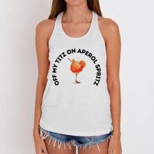 Italian Summer Drink Graphic Women's Knotted Racerback Tank