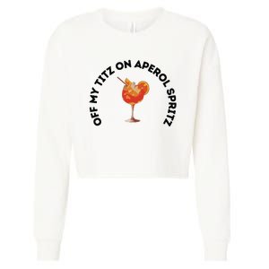 Italian Summer Drink Graphic Cropped Pullover Crew