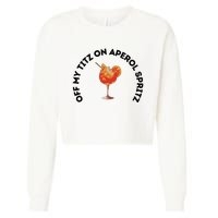 Italian Summer Drink Graphic Cropped Pullover Crew