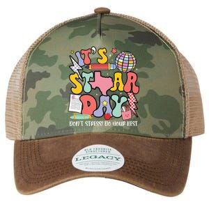 Its Staar Day Dont Stress Do Your Best Test Day Groovy Legacy Tie Dye Trucker Hat