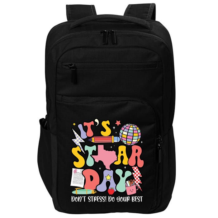 Its Staar Day Dont Stress Do Your Best Test Day Groovy Impact Tech Backpack