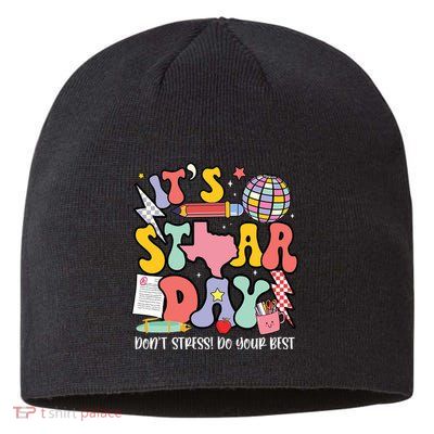 Its Staar Day Dont Stress Do Your Best Test Day Groovy Sustainable Beanie