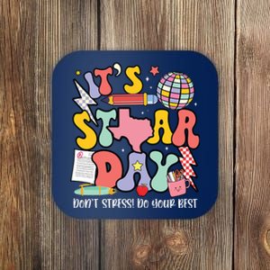 Its Staar Day Dont Stress Do Your Best Test Day Groovy Coaster