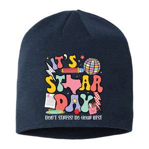 Its Staar Day Dont Stress Do Your Best Test Day Groovy Sustainable Beanie