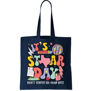 Its Staar Day Dont Stress Do Your Best Test Day Groovy Tote Bag