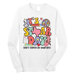 Its Staar Day Dont Stress Do Your Best Test Day Groovy Long Sleeve Shirt