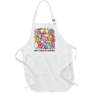 Its Staar Day Dont Stress Do Your Best Test Day Groovy Full-Length Apron With Pockets