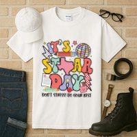 Its Staar Day Dont Stress Do Your Best Test Day Groovy Tall T-Shirt