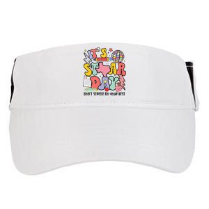 Its Staar Day Dont Stress Do Your Best Test Day Groovy Adult Drive Performance Visor