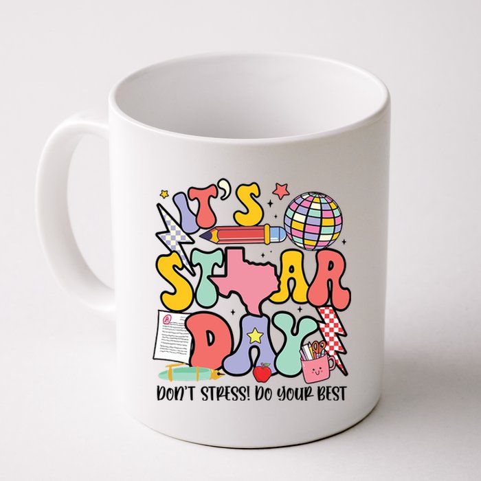 Its Staar Day Dont Stress Do Your Best Test Day Groovy Coffee Mug