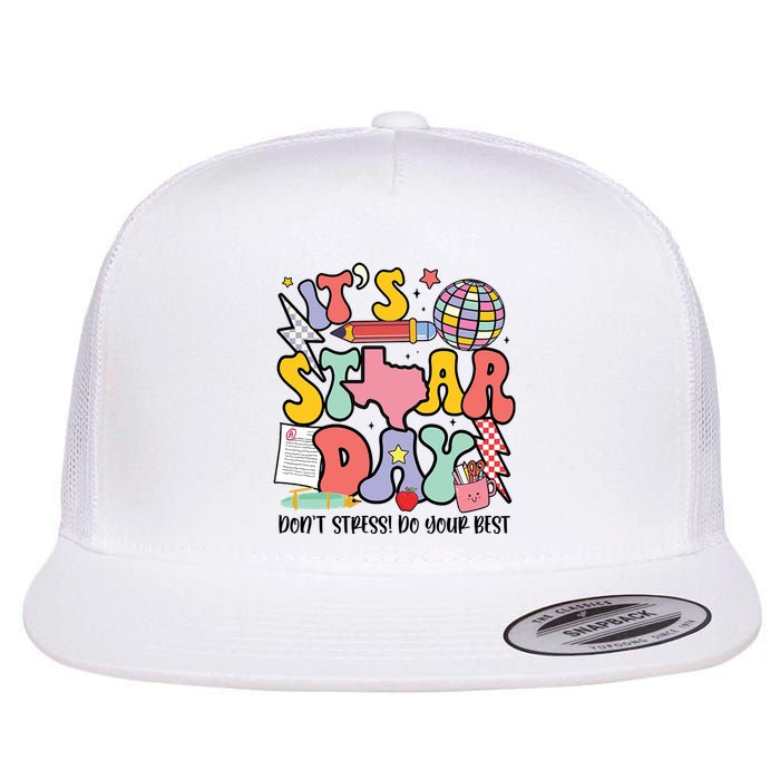 Its Staar Day Dont Stress Do Your Best Test Day Groovy Flatbill Hat