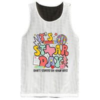 Its Staar Day Dont Stress Do Your Best Test Day Groovy Mesh Reversible Basketball Jersey Tank