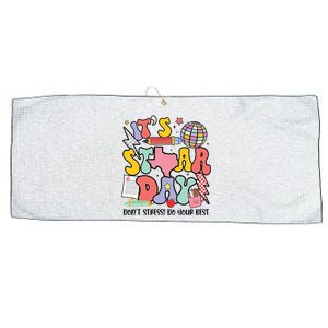 Its Staar Day Dont Stress Do Your Best Test Day Groovy Large Microfiber Waffle Golf Towel