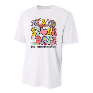 Its Staar Day Dont Stress Do Your Best Test Day Groovy Youth Performance Sprint T-Shirt