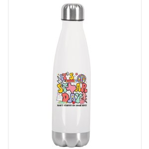 Its Staar Day Dont Stress Do Your Best Test Day Groovy Stainless Steel Insulated Water Bottle