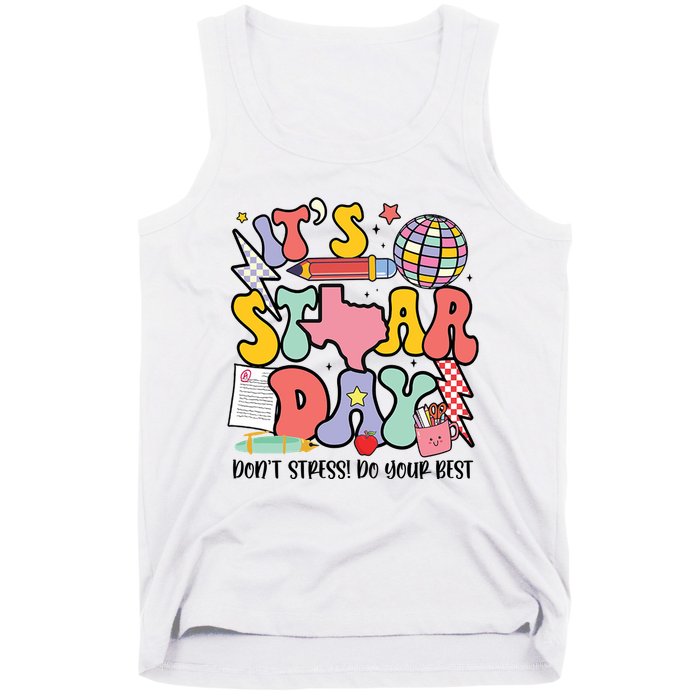 Its Staar Day Dont Stress Do Your Best Test Day Groovy Tank Top