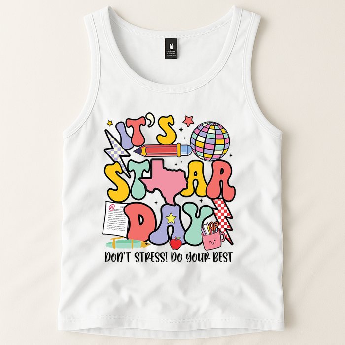 Its Staar Day Dont Stress Do Your Best Test Day Groovy Tank Top