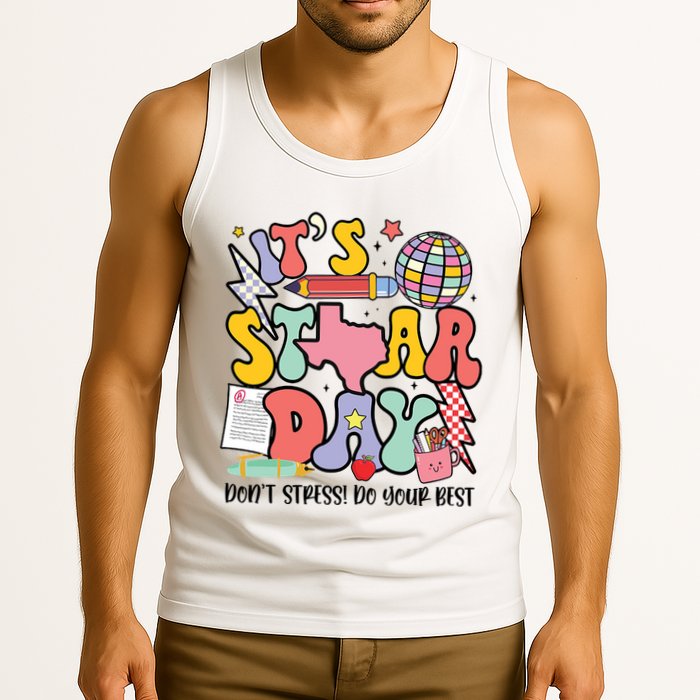 Its Staar Day Dont Stress Do Your Best Test Day Groovy Tank Top