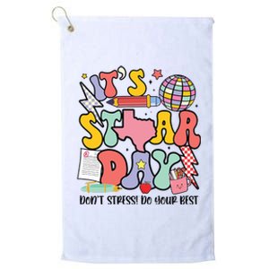 Its Staar Day Dont Stress Do Your Best Test Day Groovy Platinum Collection Golf Towel