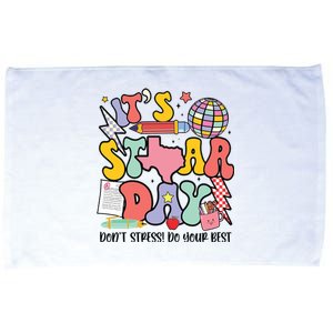 Its Staar Day Dont Stress Do Your Best Test Day Groovy Microfiber Hand Towel