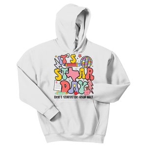 Its Staar Day Dont Stress Do Your Best Test Day Groovy Kids Hoodie