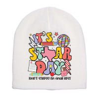 Its Staar Day Dont Stress Do Your Best Test Day Groovy Short Acrylic Beanie