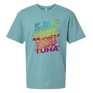 If She Dont Hawk Tuah I Dont Wanna Tawk Tuha Gift Sueded Cloud Jersey T-Shirt