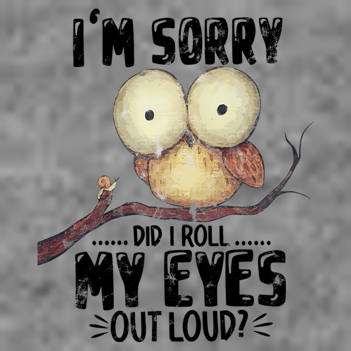 IM Sorry Did I Roll My Eyes Out Loud Funny Owl Lover Sustainable Beanie