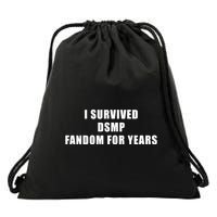 I Survived Dsmp Fandom For Years Drawstring Bag
