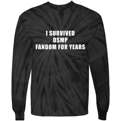 I Survived Dsmp Fandom For Years Tie-Dye Long Sleeve Shirt