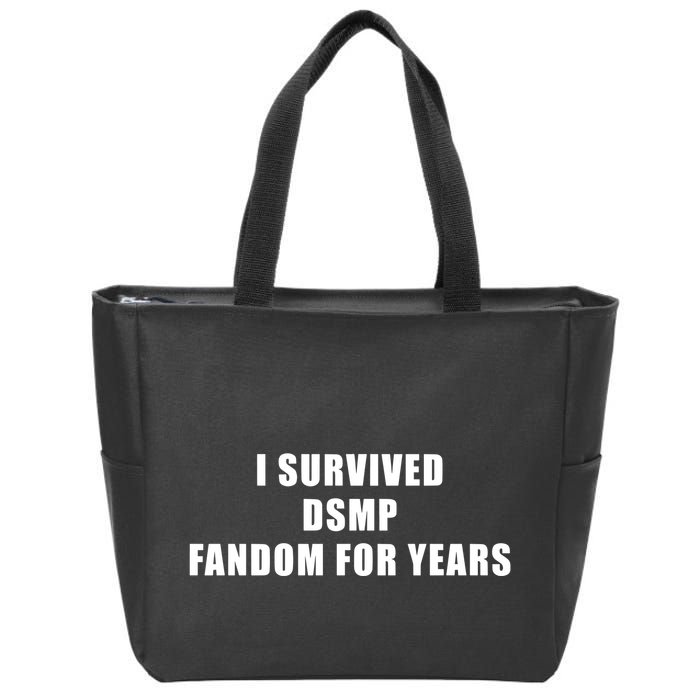 I Survived Dsmp Fandom For Years Zip Tote Bag