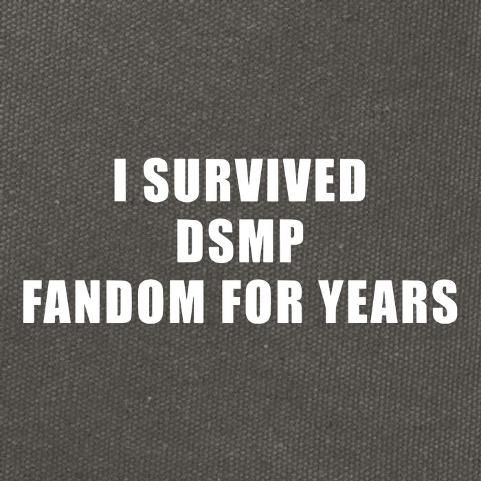 I Survived Dsmp Fandom For Years Cotton Canvas Backpack