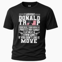 I Support Donald Trump I Drink Beer I Turn Wrenches Cooling Performance Crew T-Shirt