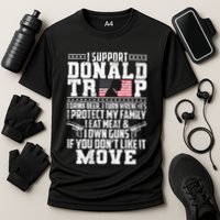 I Support Donald Trump I Drink Beer I Turn Wrenches Cooling Performance Crew T-Shirt