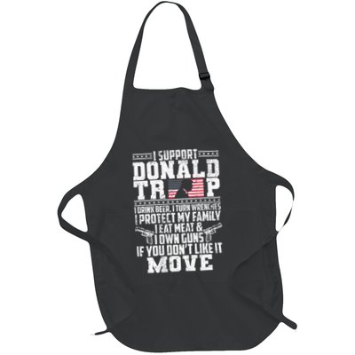 I Support Donald Trump I Drink Beer I Turn Wrenches Apron