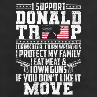 I Support Donald Trump I Drink Beer I Turn Wrenches Adult Drive Performance Visor