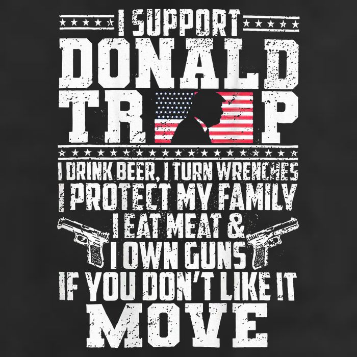 I Support Donald Trump I Drink Beer I Turn Wrenches Adult Drive Performance Visor