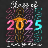 Im So Done Class Of 2025 Graduation 2025 Last Day Of School Gift Golf Towel